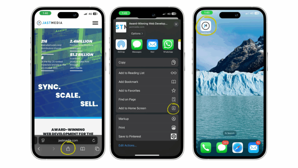 How to Add a Website Shortcut or Web App to Your Home Screen Iphone
