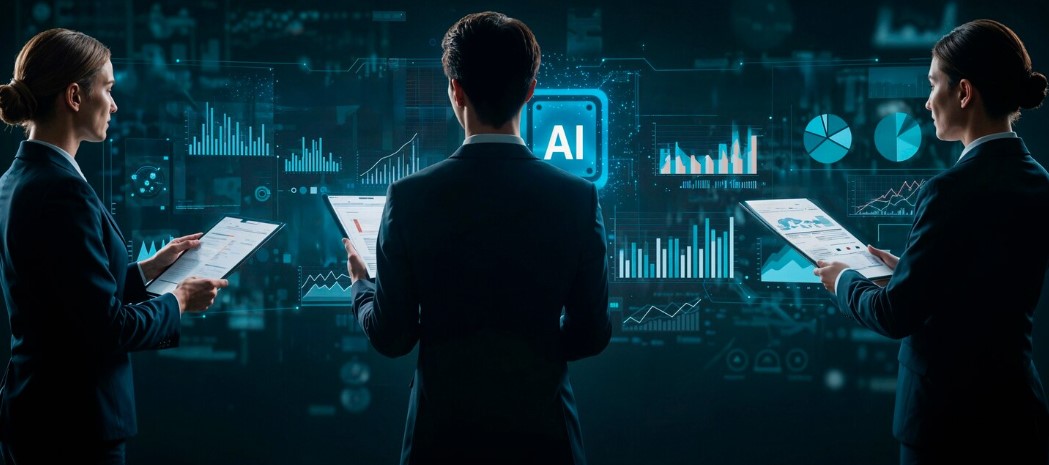AI Visibility for Manufacturers team analyzing product data and competitive search performance