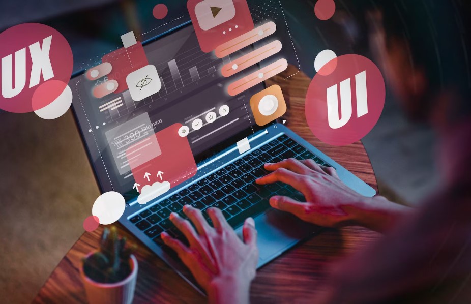 UI and UX interface representing a structured customer experience